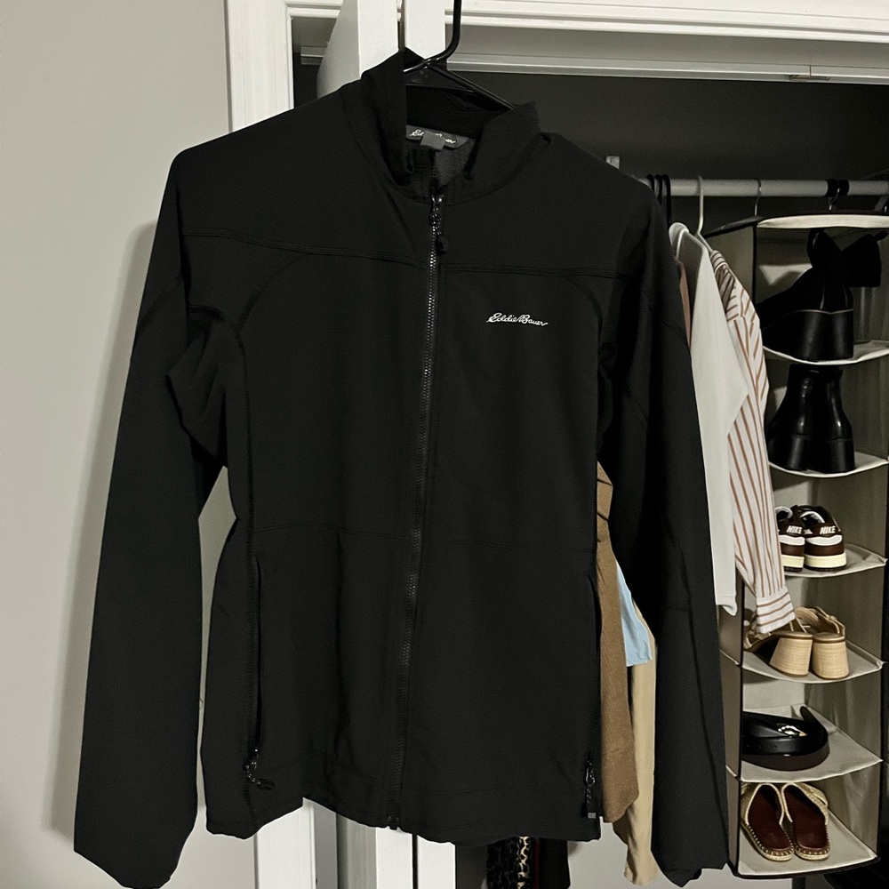 Eddie Bauer Classic Black Zip-Up Jacket